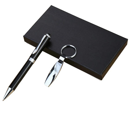 Office Gift Set Metal Ball Pen and Key Chain