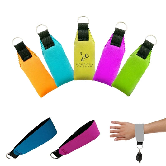 Neoprene Key Wristband w/Key Ring