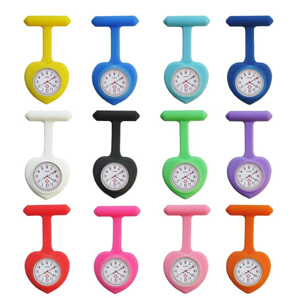 Pocket Silicone Clip Brooch Pin Nurse Watch