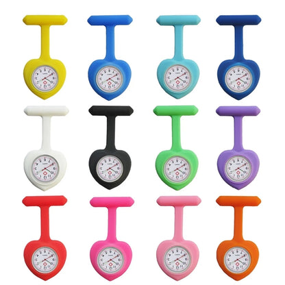 Pocket Silicone Clip Brooch Pin Nurse Watch
