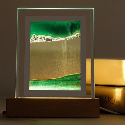 LED Moving Sand Art Picture Lamp