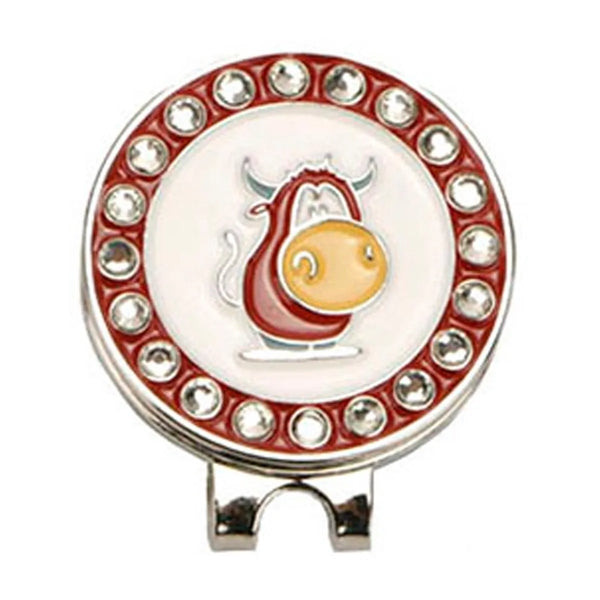 Rhinestone Hat Clip with Ball Marker