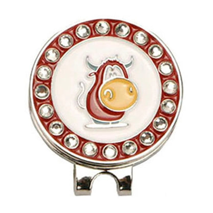 Rhinestone Hat Clip with Ball Marker