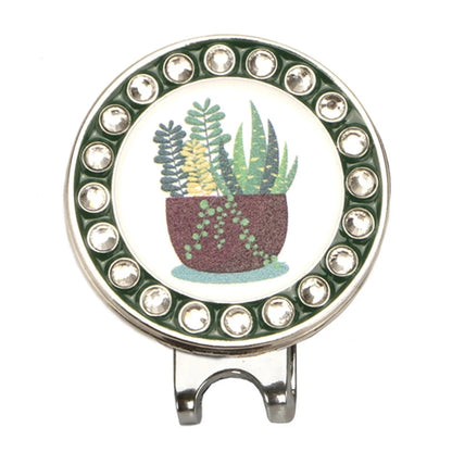 Rhinestone Hat Clip with Ball Marker