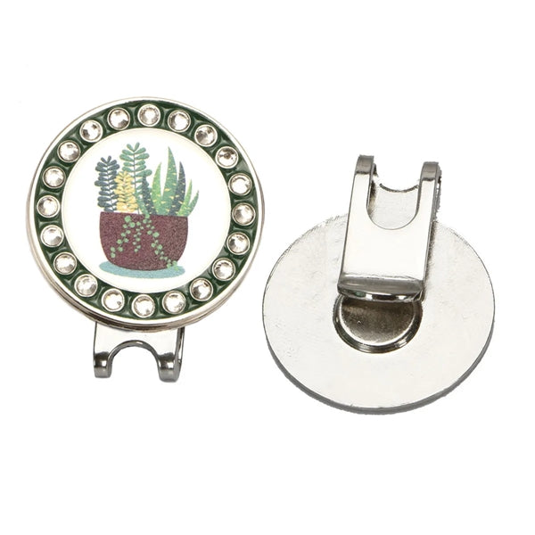 Rhinestone Hat Clip with Ball Marker