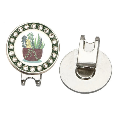 Rhinestone Hat Clip with Ball Marker