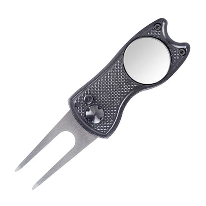 Metal Foldable Golf Divot Repair Tool w/Ball Marker