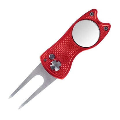 Metal Foldable Golf Divot Repair Tool w/Ball Marker