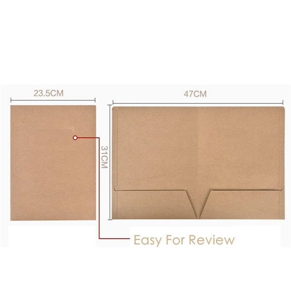 Laminated Two Pockets Paper Presentation Folder