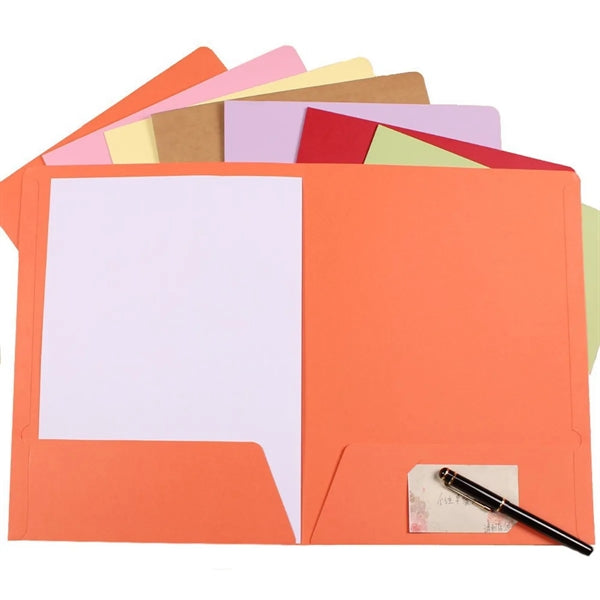 Laminated Two Pockets Paper Presentation Folder