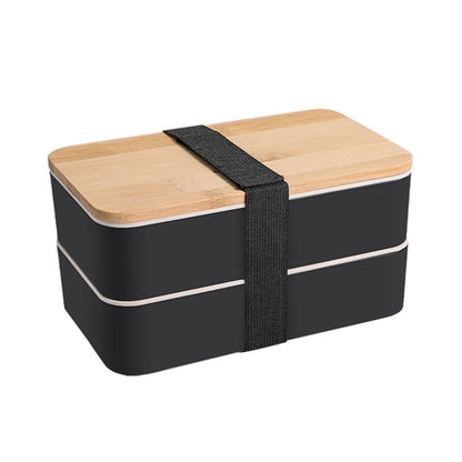 Plastic Bento Box w/  Elastic Strap