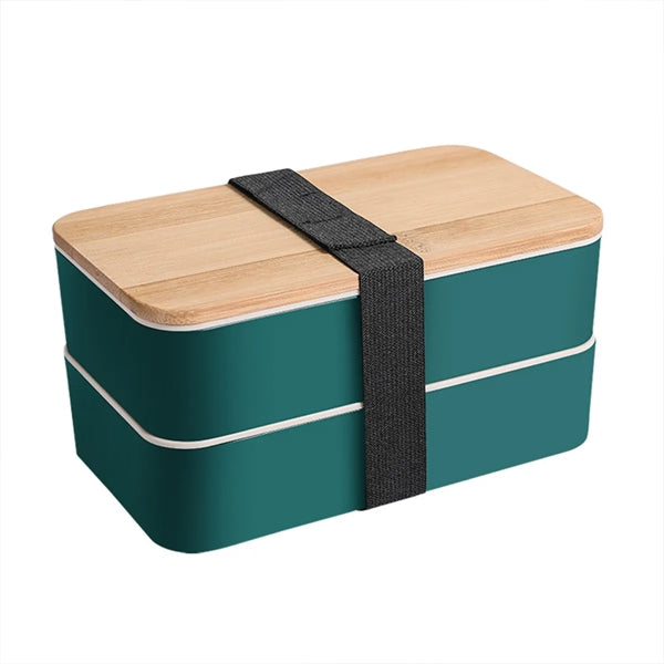 Plastic Bento Box w/  Elastic Strap