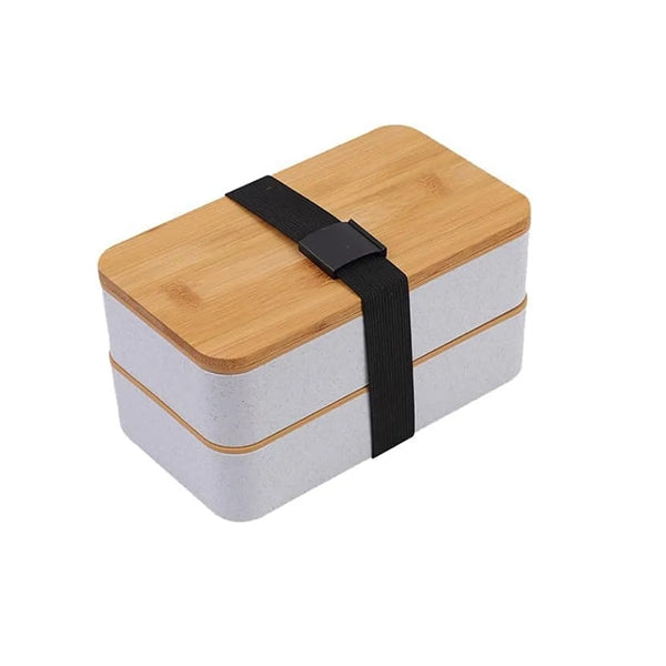 Plastic Bento Box w/  Elastic Strap