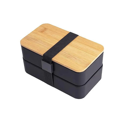 Plastic Bento Box w/  Elastic Strap
