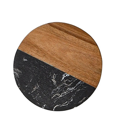 Renewable Bamboo/Marble Circular Coaster