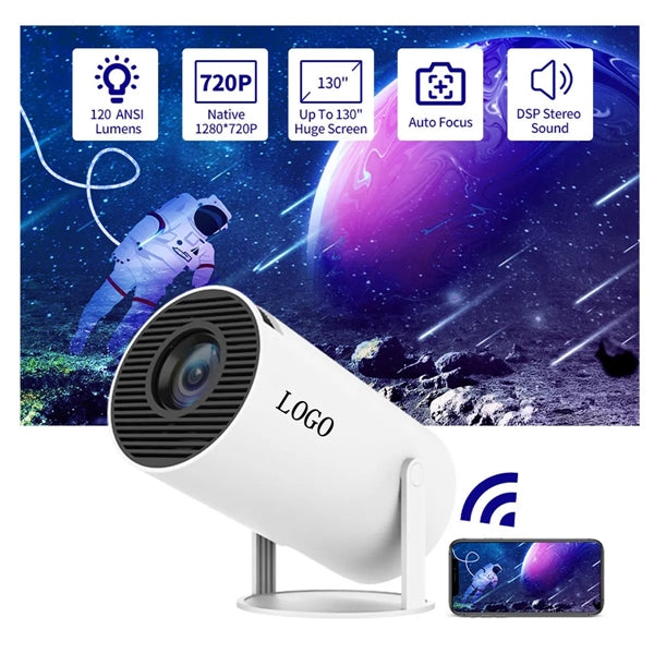 HY300 Auto Keystone Correction Portable Projector