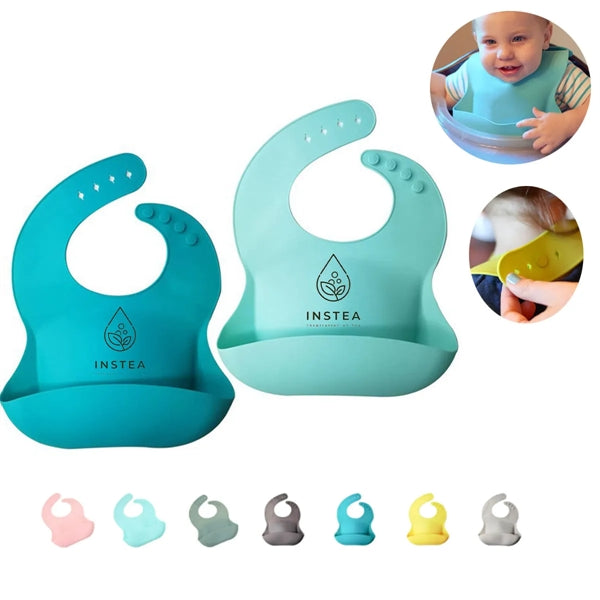 Cute Silicone Bib for Babies & Toddlers (10-72 Months)