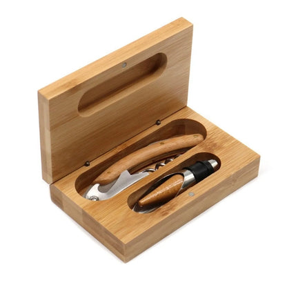 2-Piece Bamboo Wine Set