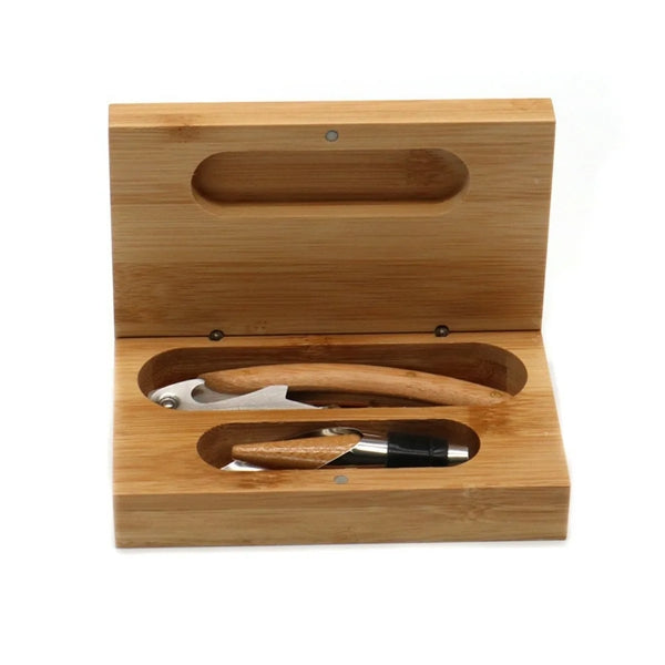 2-Piece Bamboo Wine Set