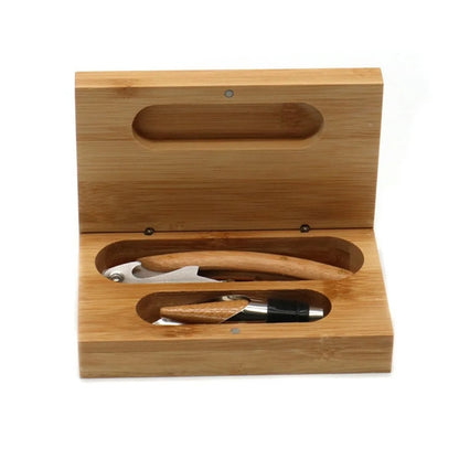 2-Piece Bamboo Wine Set