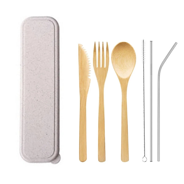 Eco-friendly 8-piece Bamboo Cutlery Set
