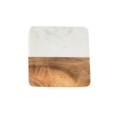 Renewable Bamboo/Marble Square Coaster