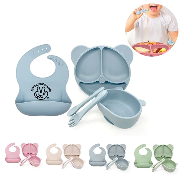 6-Pack Silicone Baby Feeding Set