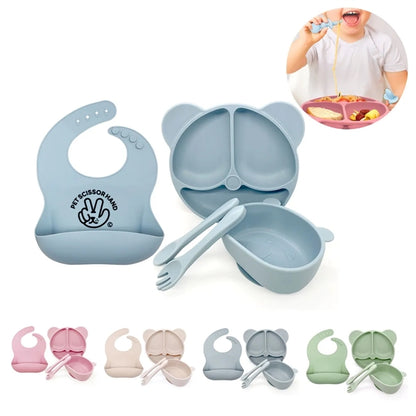 6-Pack Silicone Baby Feeding Set
