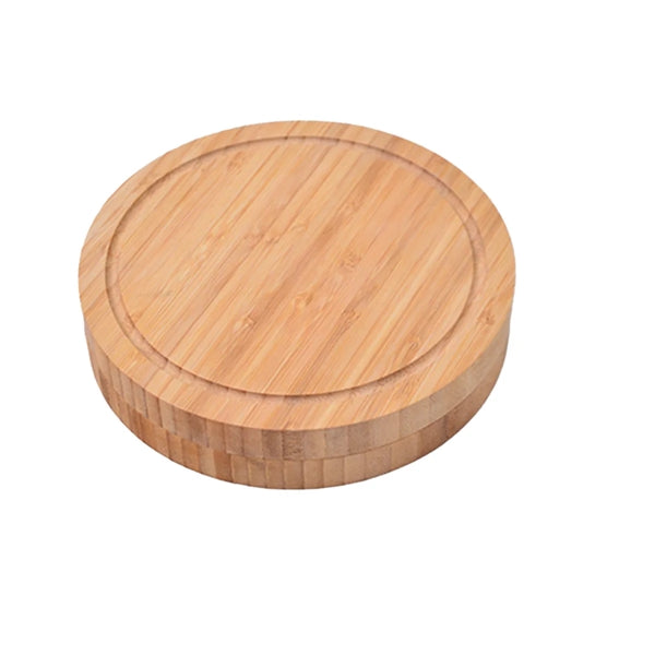 Swivel Top Mini Bamboo Cheese Board Knife Set