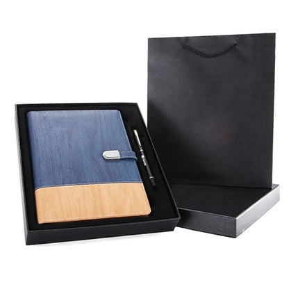 Office Notebook w/Power Bank & Flash Drive/Pen Gift Set