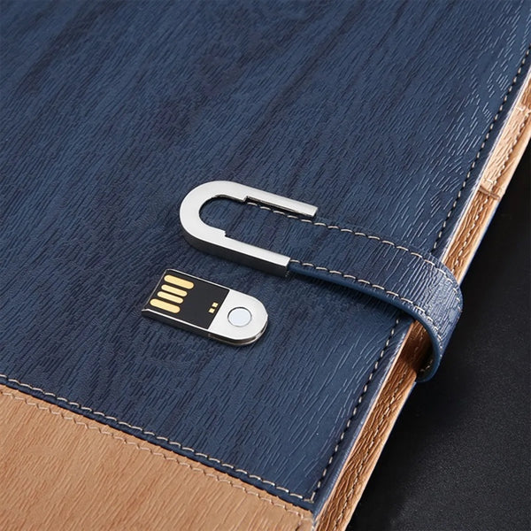 Office Notebook w/Power Bank & Flash Drive/Pen Gift Set