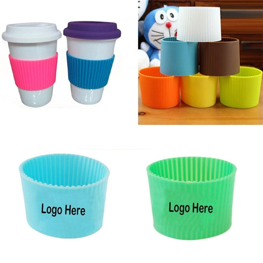 Silicone non-slip sleeve heat proof cup set