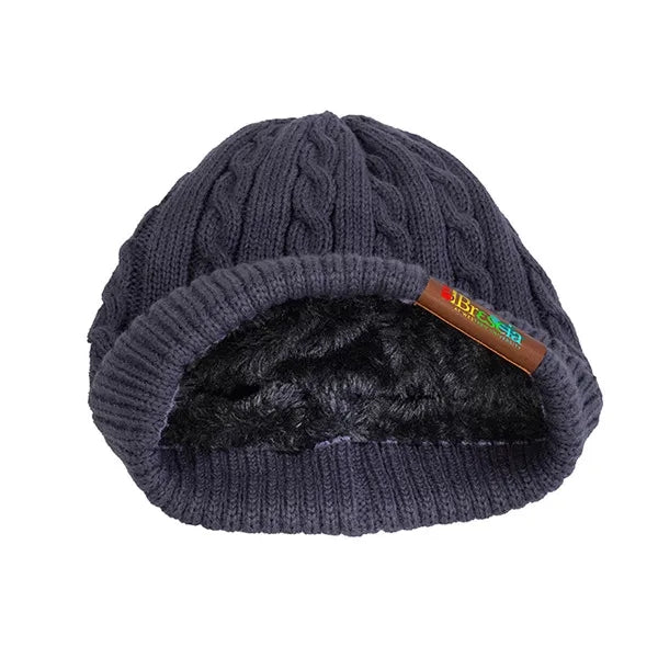 THE COZY Cable Knit Beanie With Fluffy Soft Lining