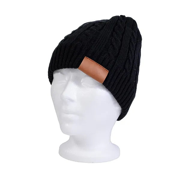 THE COZY Cable Knit Beanie With Fluffy Soft Lining
