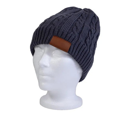 THE COZY Cable Knit Beanie With Fluffy Soft Lining