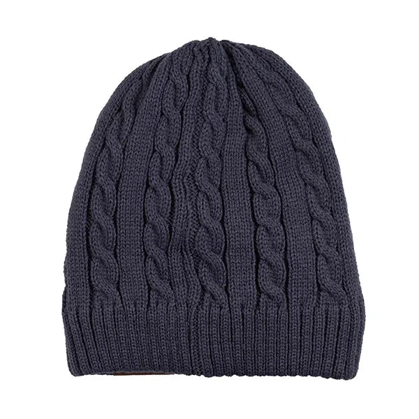 THE COZY Cable Knit Beanie With Fluffy Soft Lining