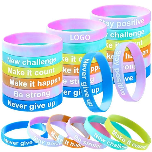 Gradient Silicone Wristband Bracelet