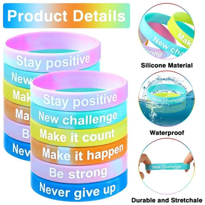 Gradient Silicone Wristband Bracelet