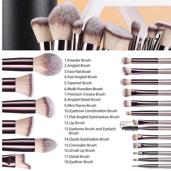 Makeup Brush Set 18Pcs