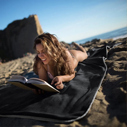 Large Waterproof Outdoor Fleece Blanket With Bag