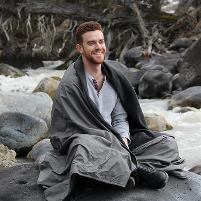 Large Waterproof Outdoor Fleece Blanket With Bag