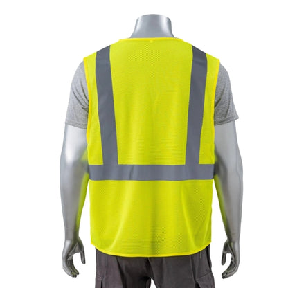 High Viz Class 2 Reflective Tape Safety Zipper Vest