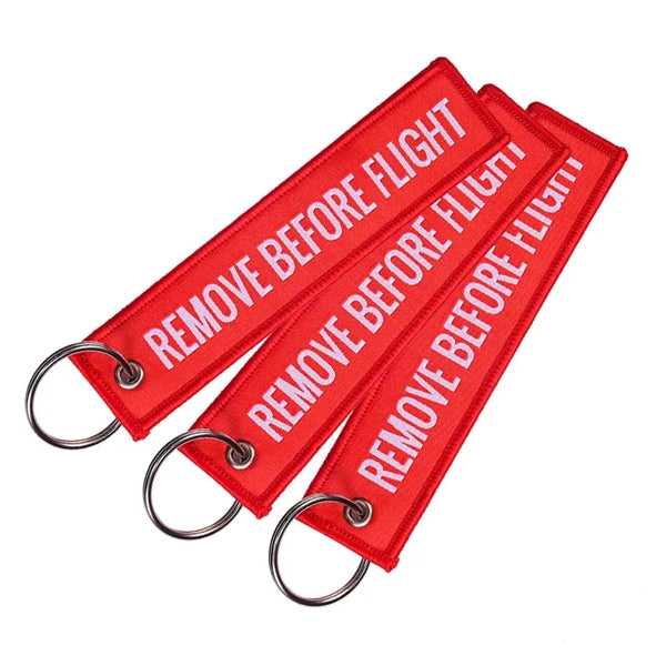 Custom Flight Keychain Tags