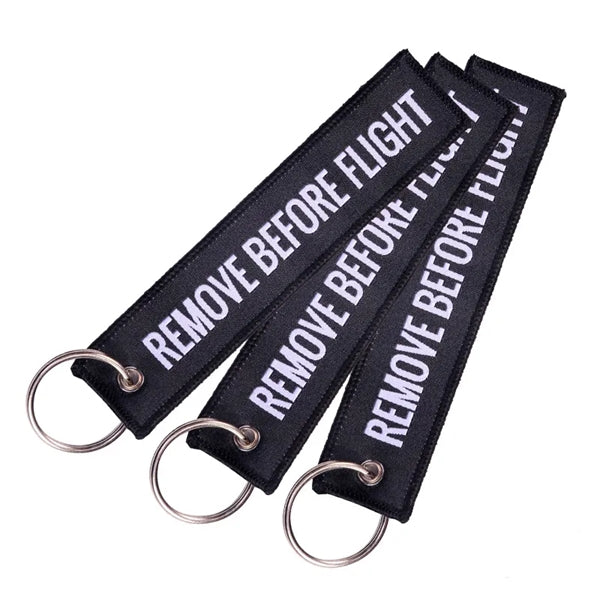 Custom Flight Keychain Tags