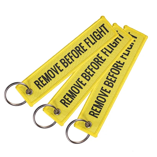 Custom Flight Keychain Tags