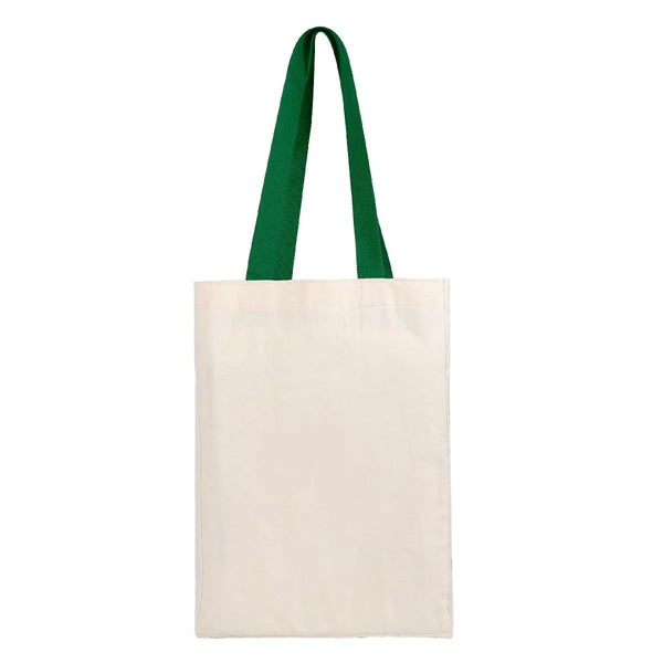 COTTON GROCERY TOTE (10" X 14" X 5")