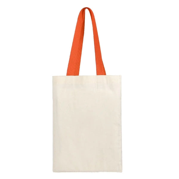 COTTON GROCERY TOTE (10" X 14" X 5")