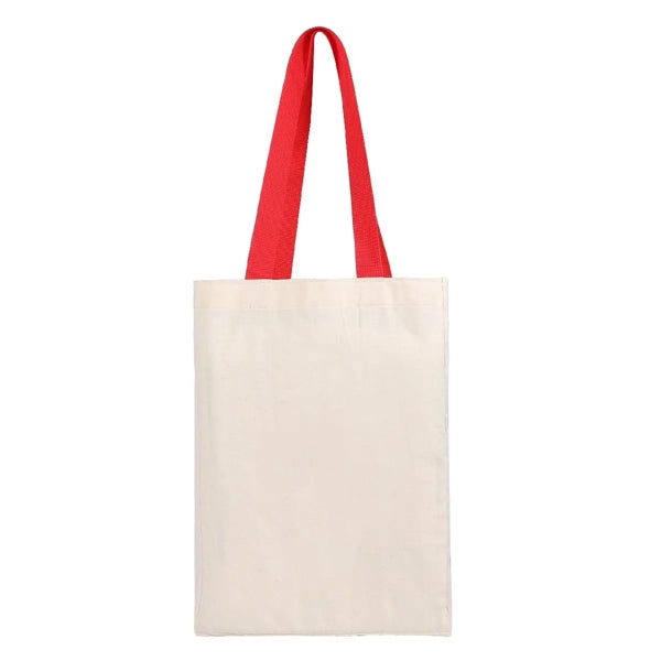 COTTON GROCERY TOTE (10" X 14" X 5")