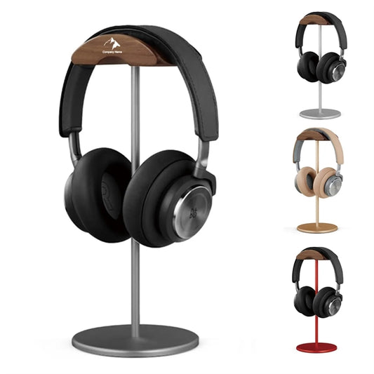 Wood Aluminum Headset Stand