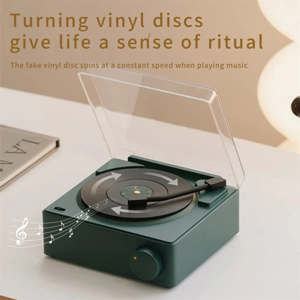 Vintage Vinyl Record Player Bluetooth Speaker